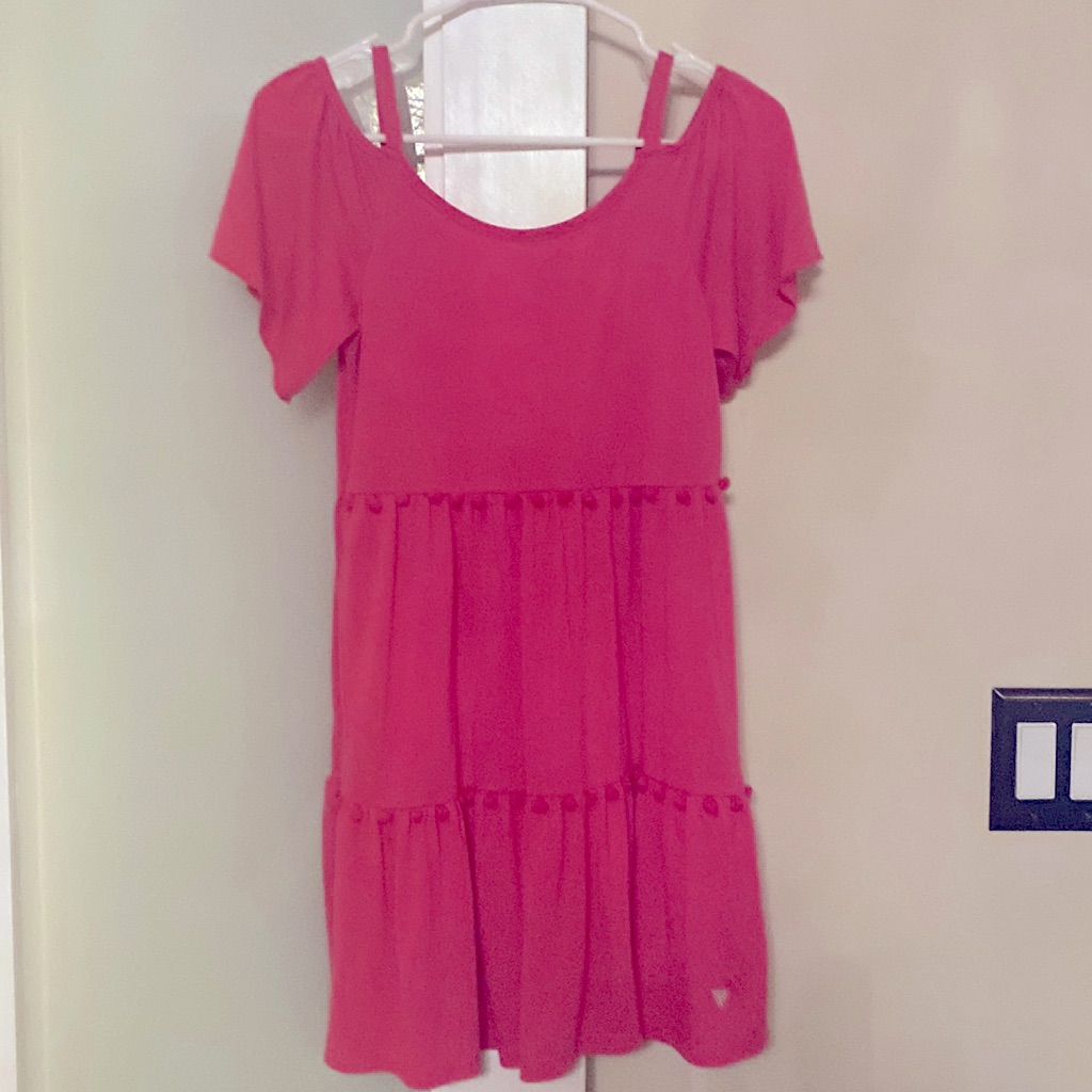 Pink Off The Shoulders Guess Pink Dress
